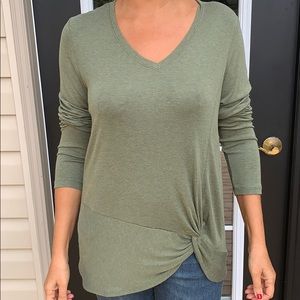 Green long sleeve top